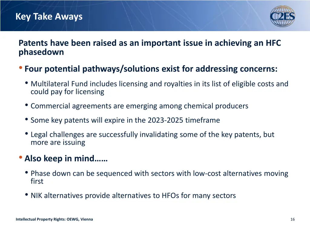 key take aways