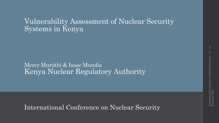 vulnerability assessment of nuclear security