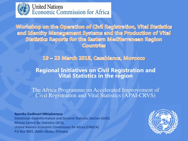workshop on the operation of civil registration