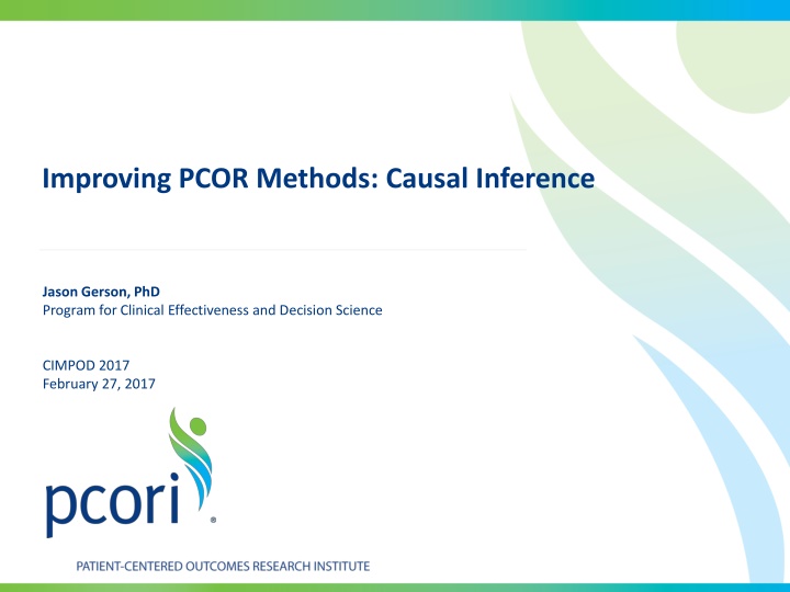 improving pcor methods causal inference