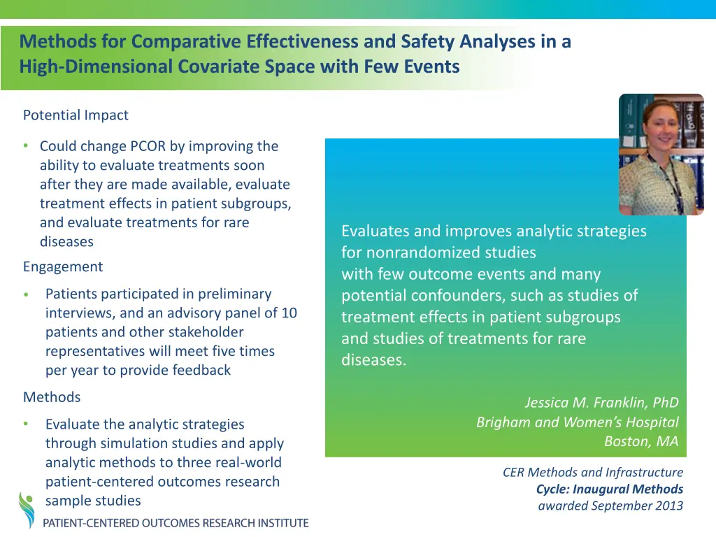 methods for comparative effectiveness and safety