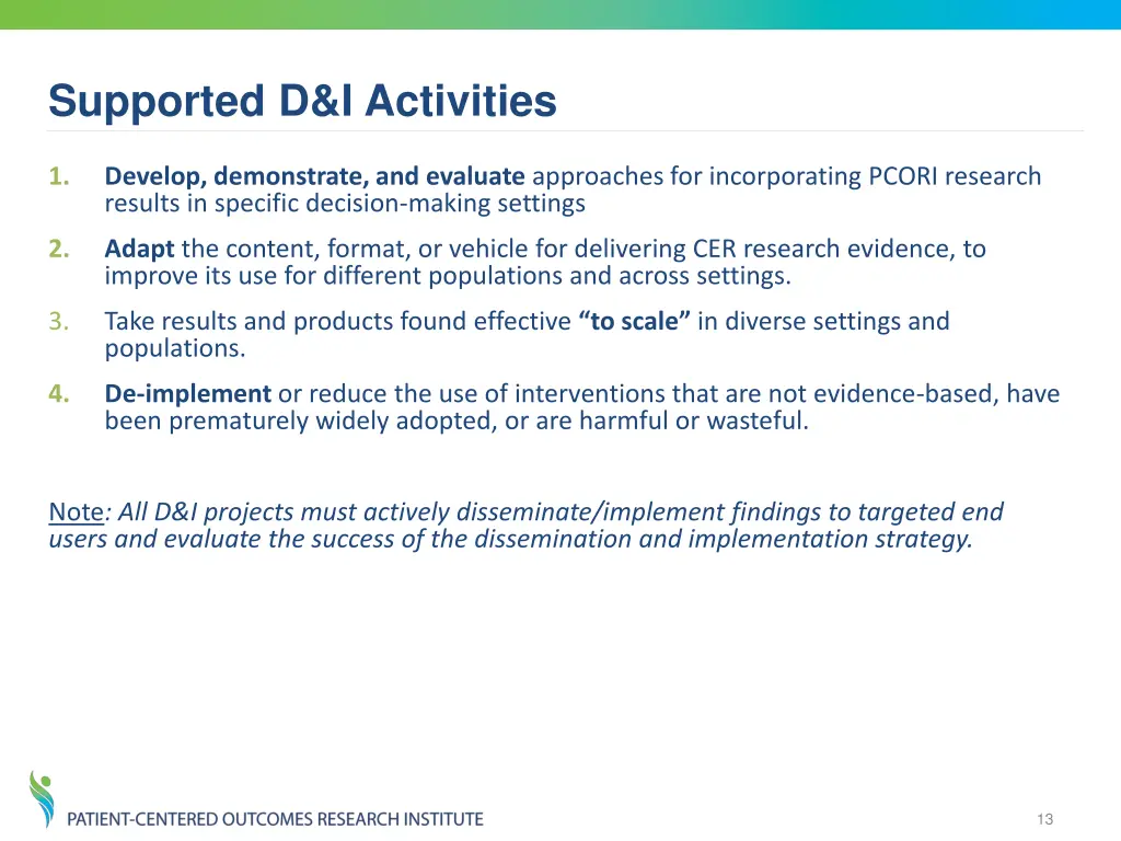 supported d i activities