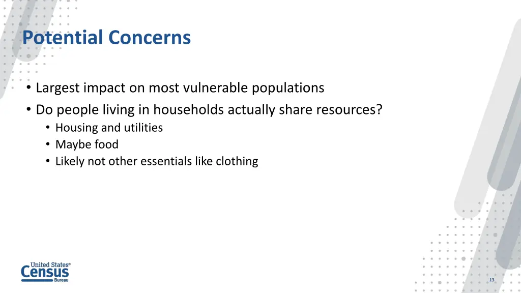 potential concerns