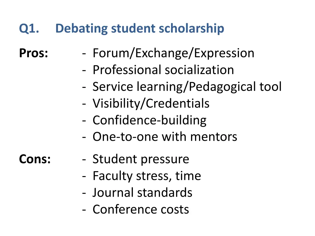 q1 debating student scholarship