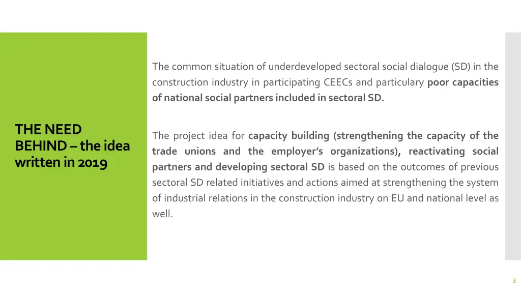 the common situation of underdeveloped sectoral