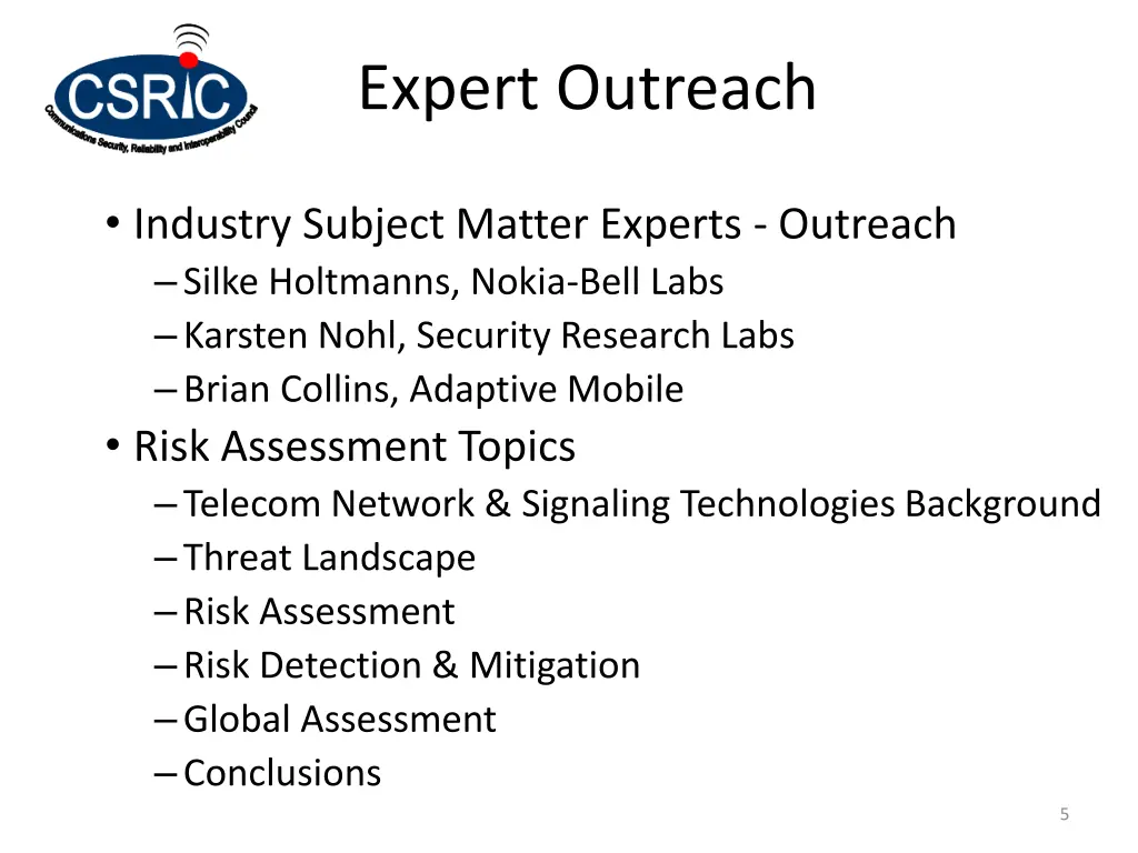 expert outreach