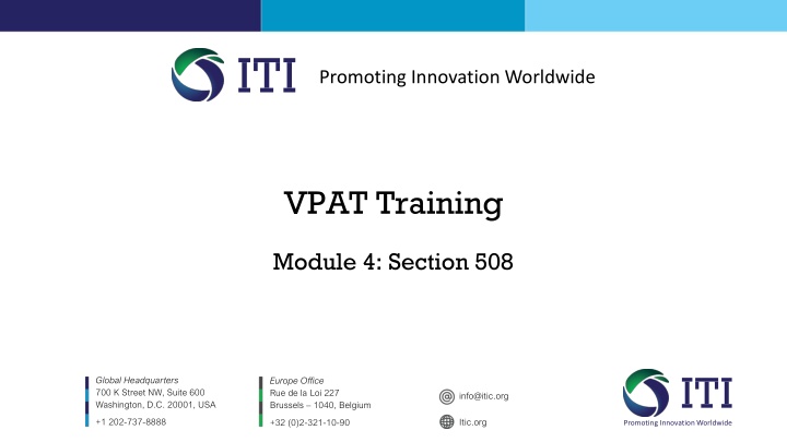 iti promoting innovation worldwide