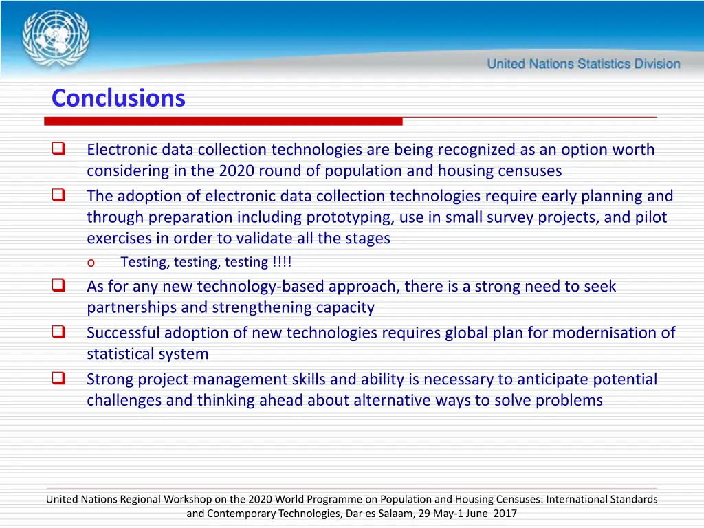 conclusions