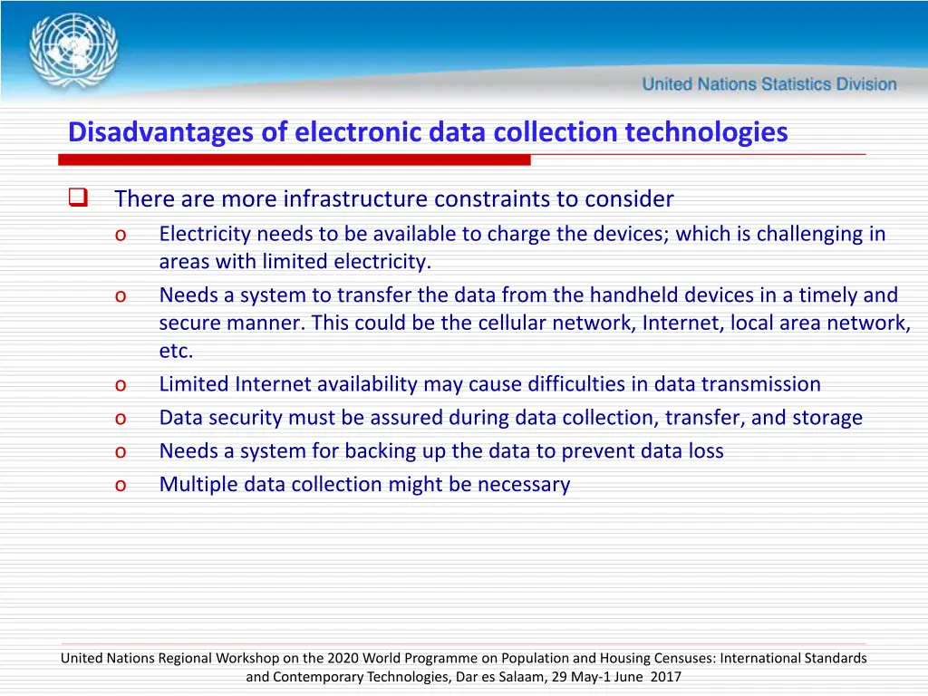 disadvantages of electronic data collection 1