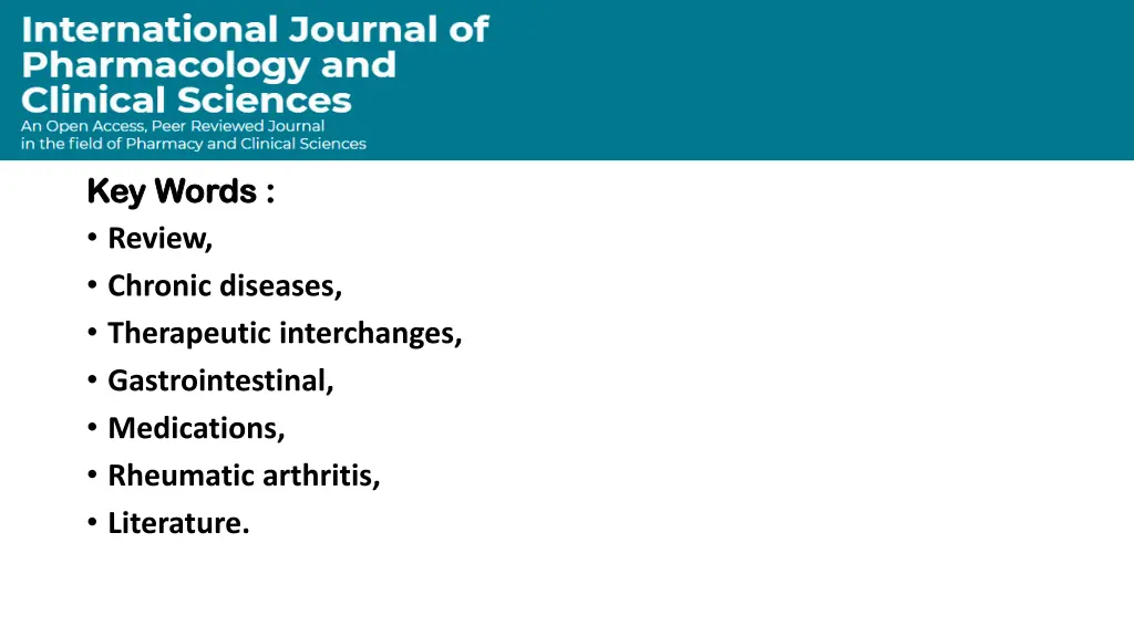 key words key words review chronic diseases