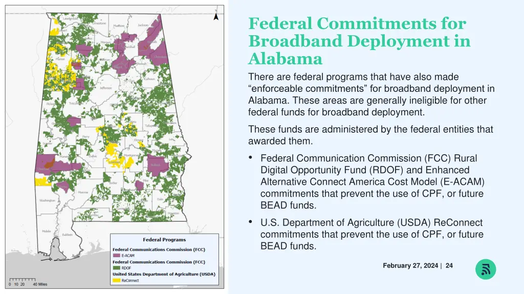 federal commitments for broadband deployment