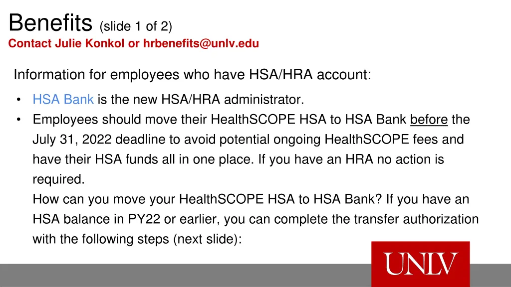 benefits slide 1 of 2 contact julie konkol