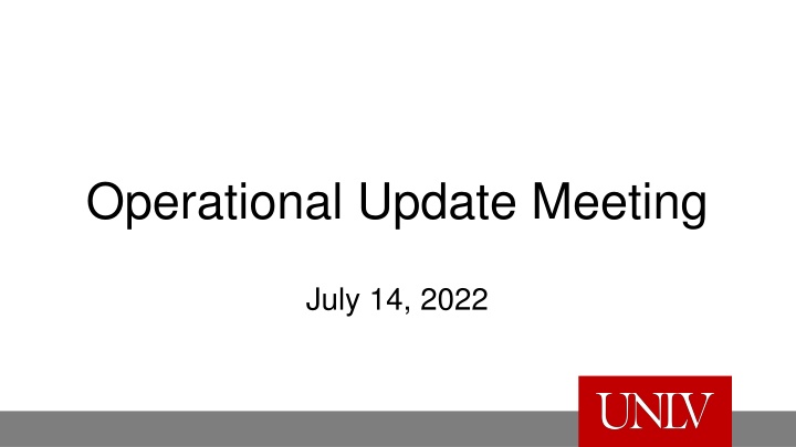 operational update meeting