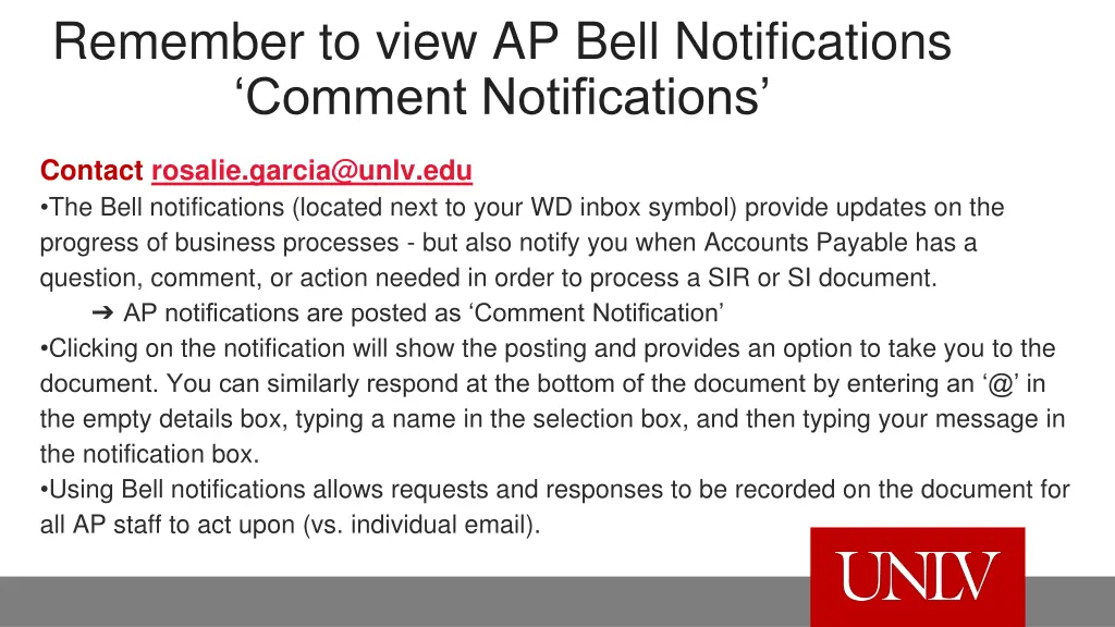 remember to view ap bell notifications comment