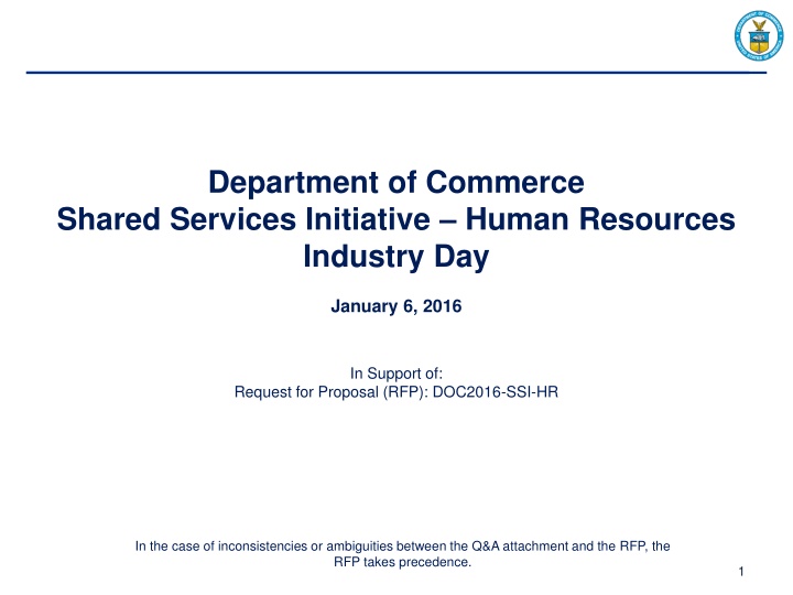 department of commerce shared services initiative