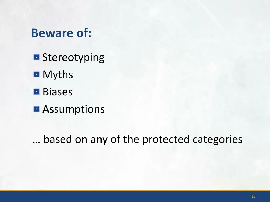 beware of