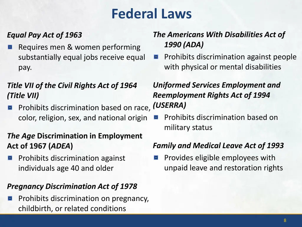 federal laws