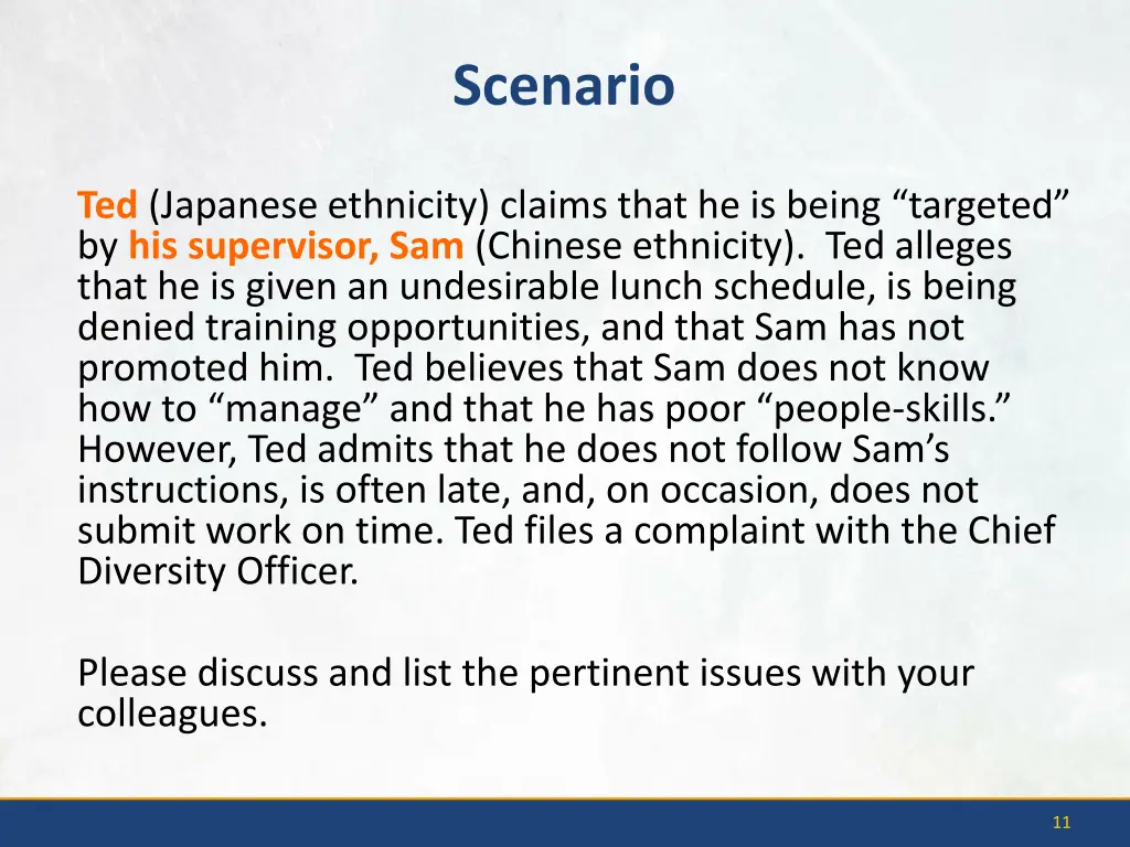 scenario