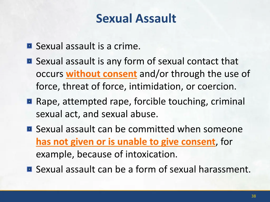 sexual assault