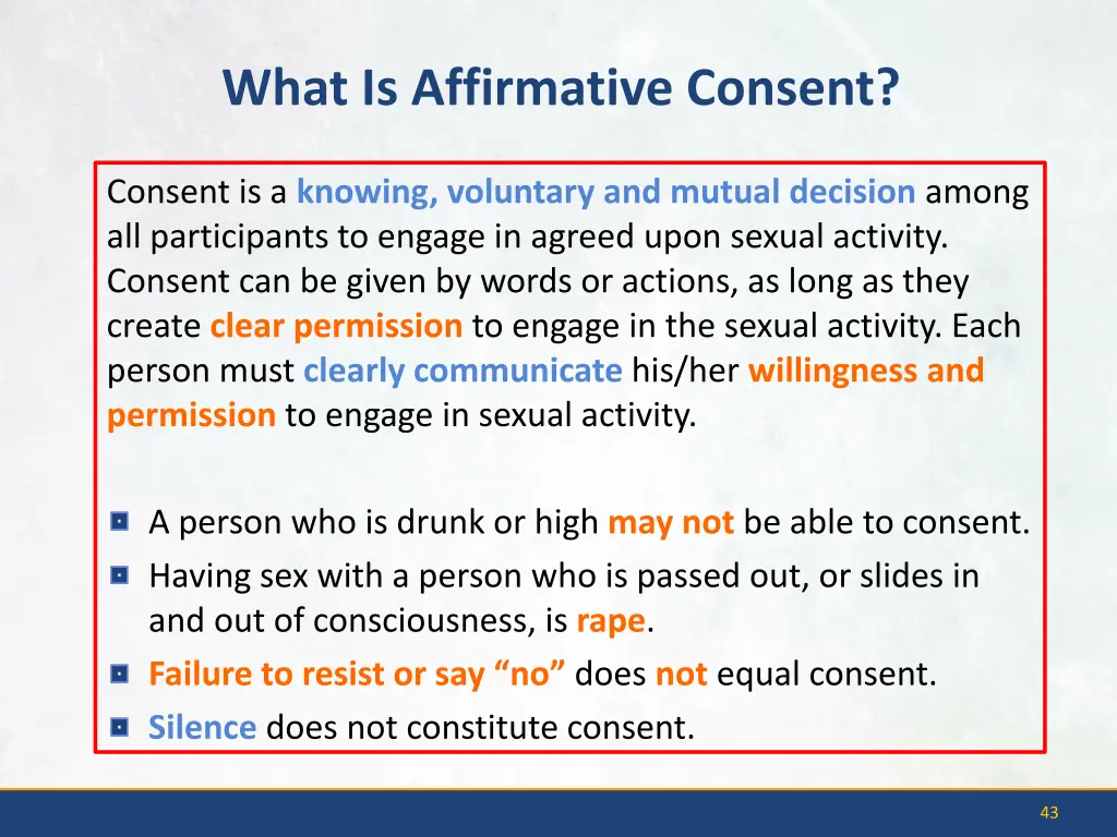 what is affirmative consent