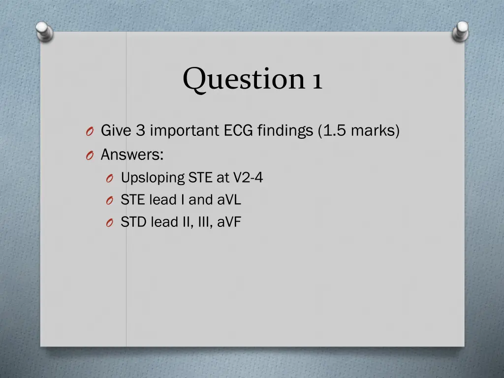 question 1 2