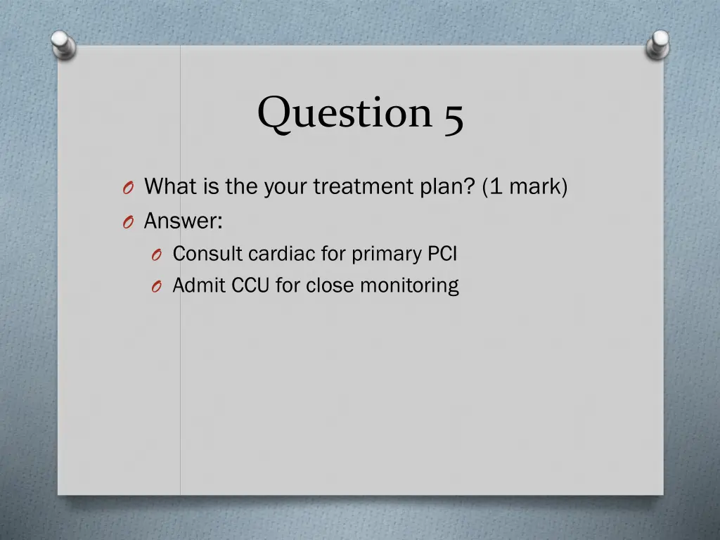 question 5