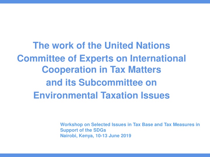 the work of the united nations committee