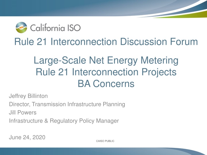 rule 21 interconnection discussion forum