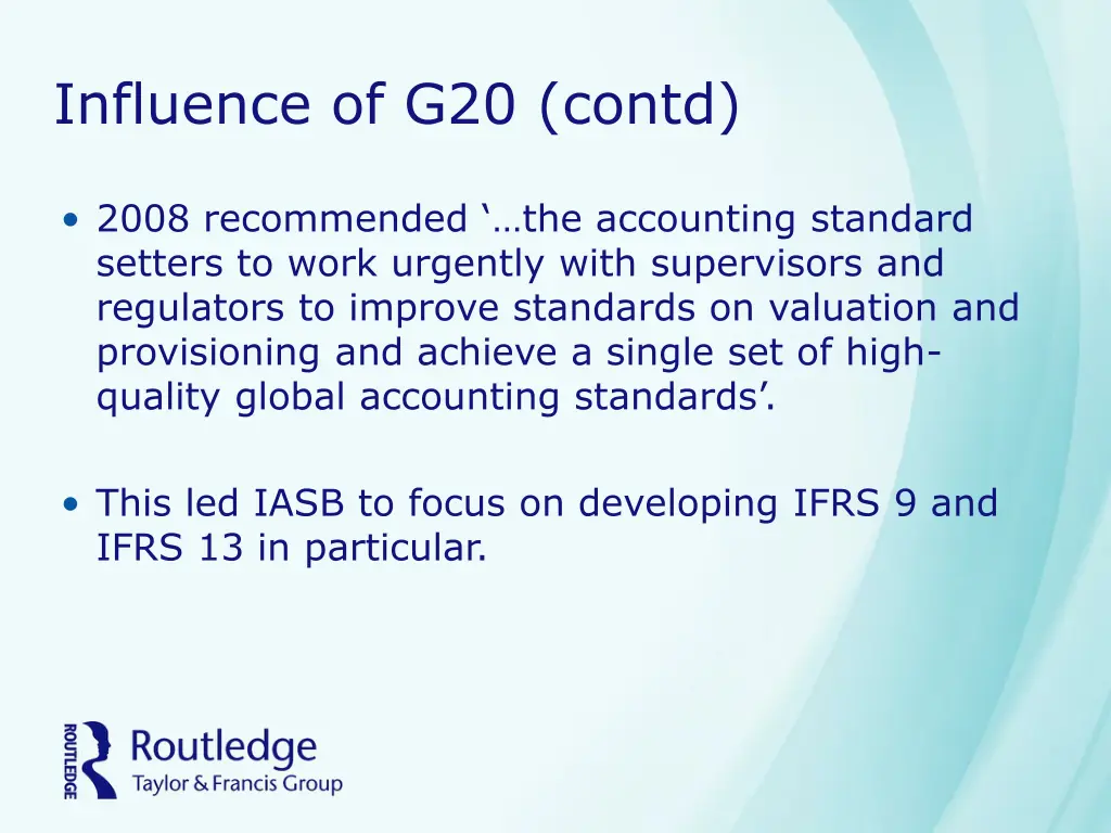 influence of g20 contd