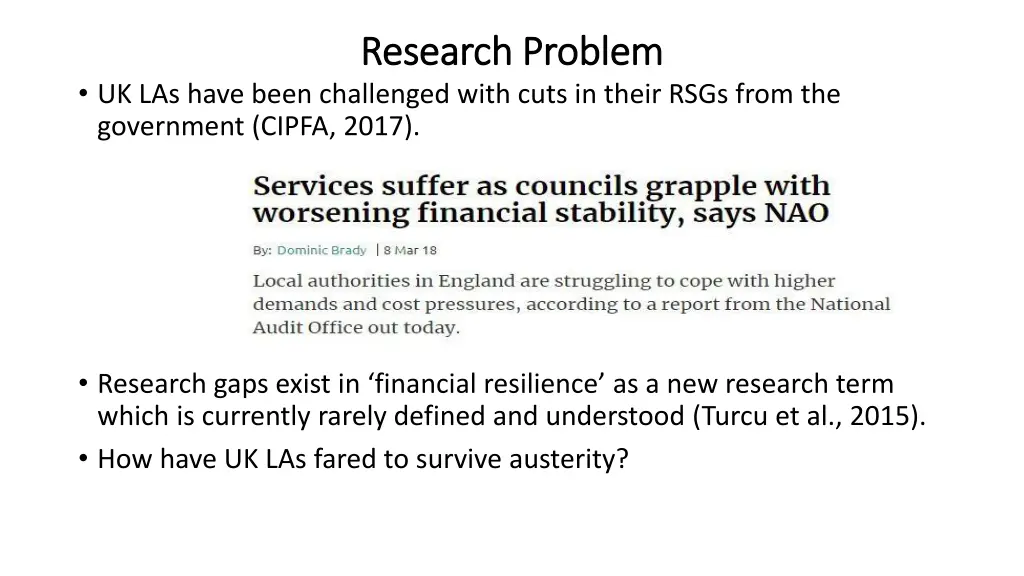 research problem research problem