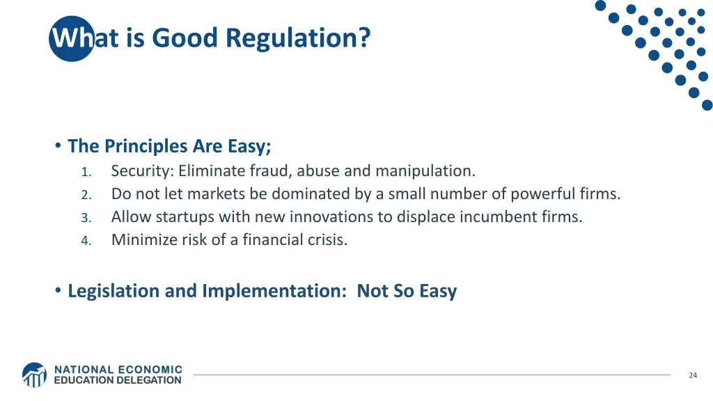 what is good regulation