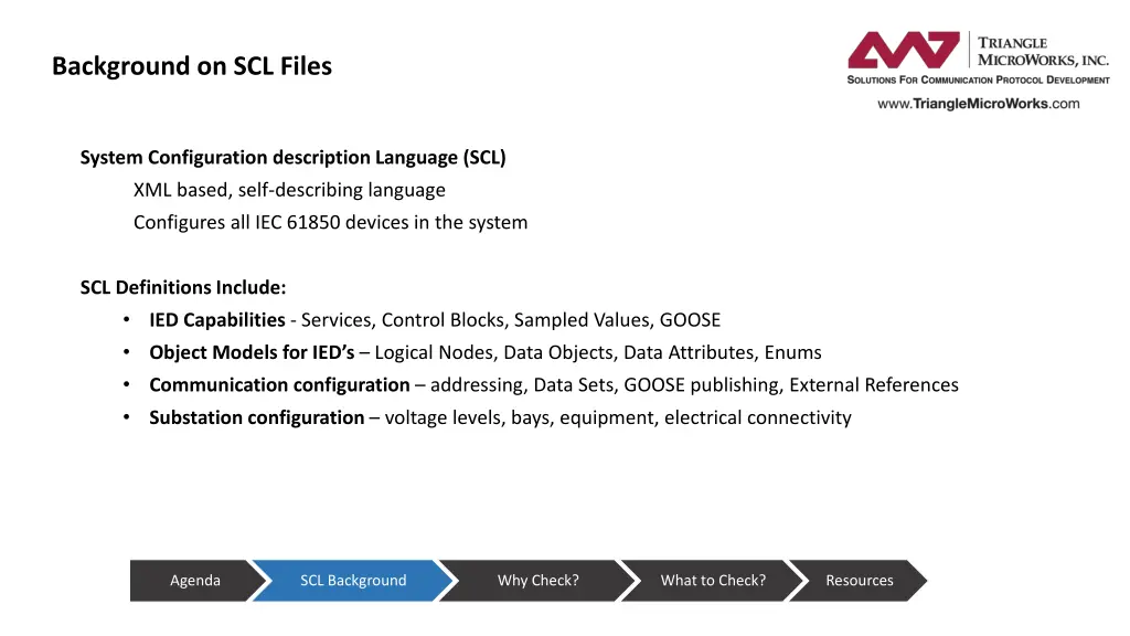 background on scl files