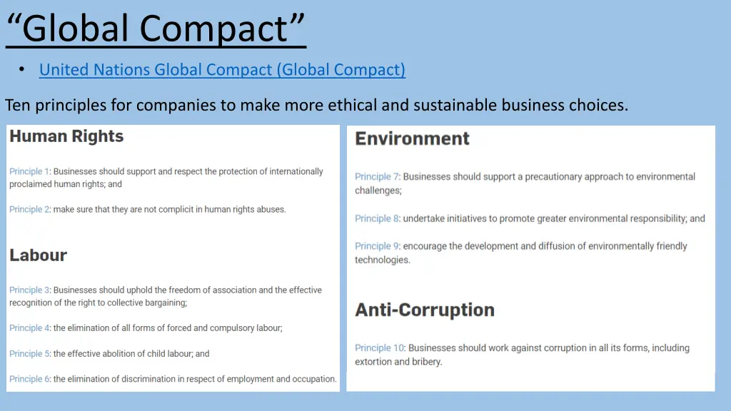 global compact