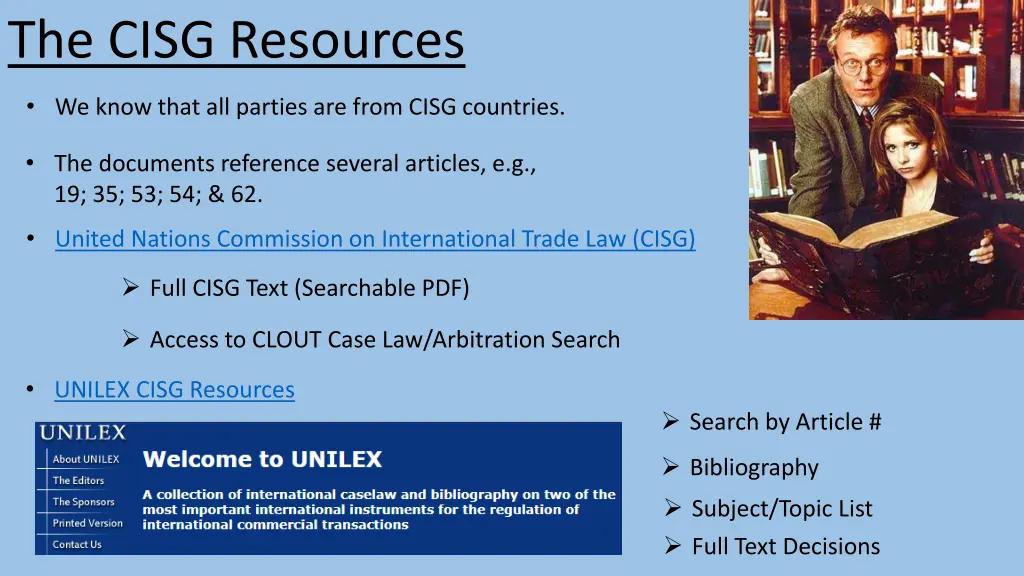 the cisg resources