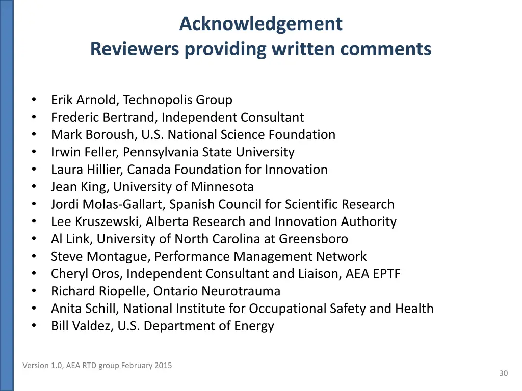 acknowledgement