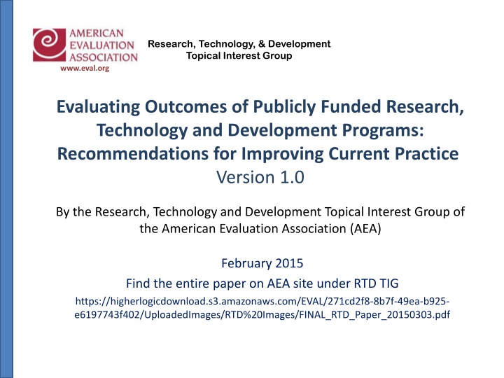 research technology development topical interest