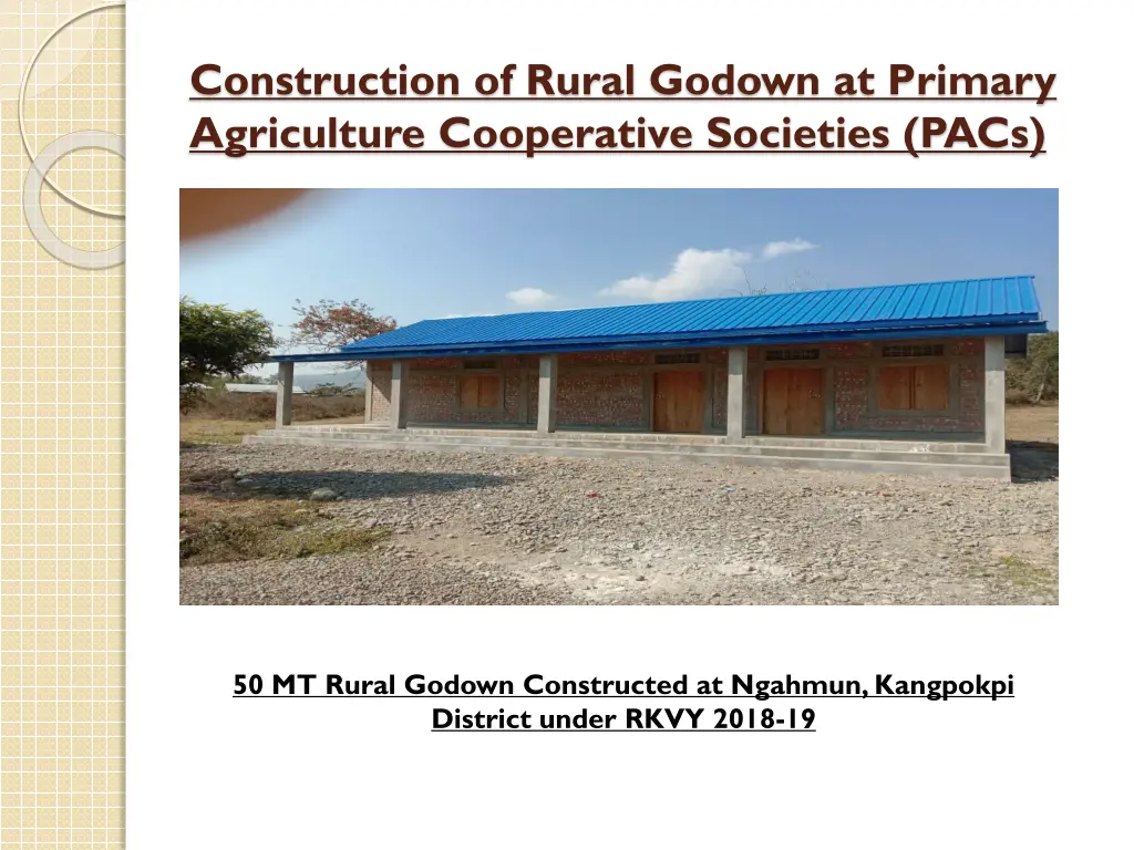 construction of rural godown at primary 4