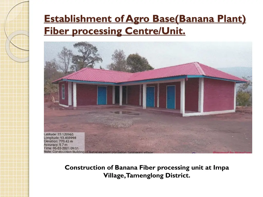 establishment of agro base banana plant fiber