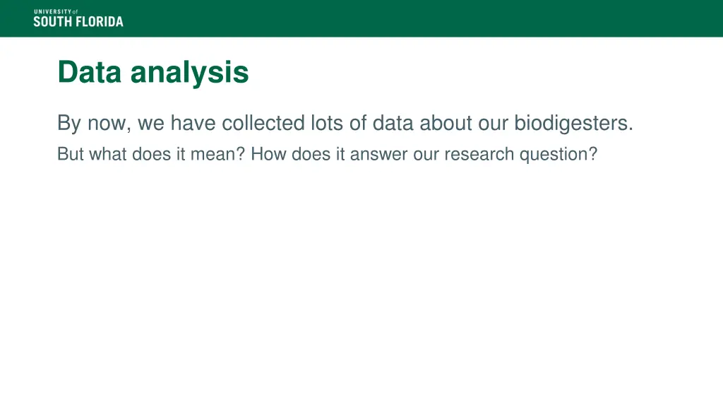 data analysis