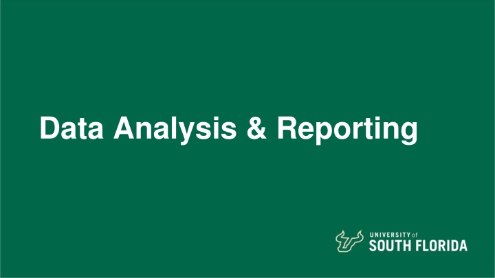 data analysis reporting