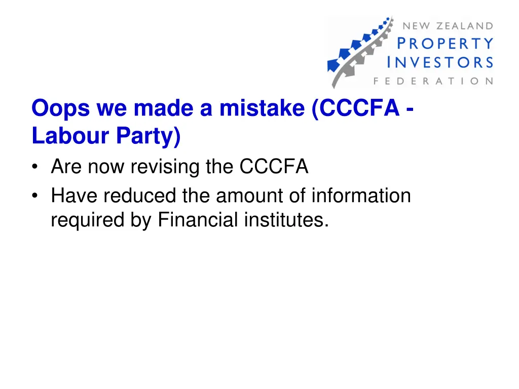 oops we made a mistake cccfa labour party