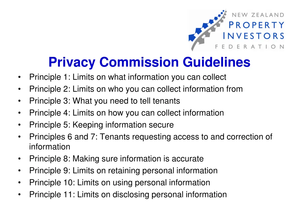 privacy commission guidelines principle 1 limits