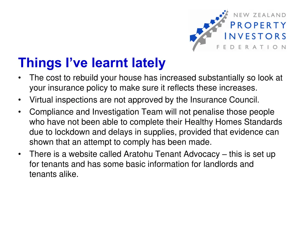things i ve learnt lately the cost to rebuild