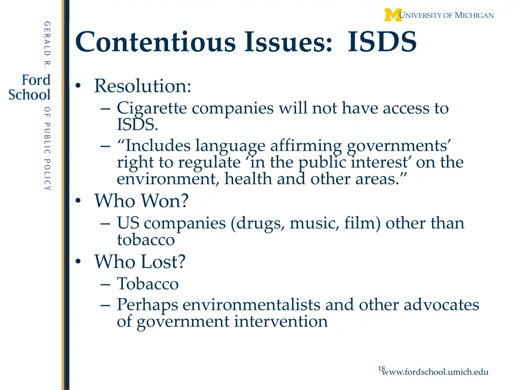 contentious issues isds 1