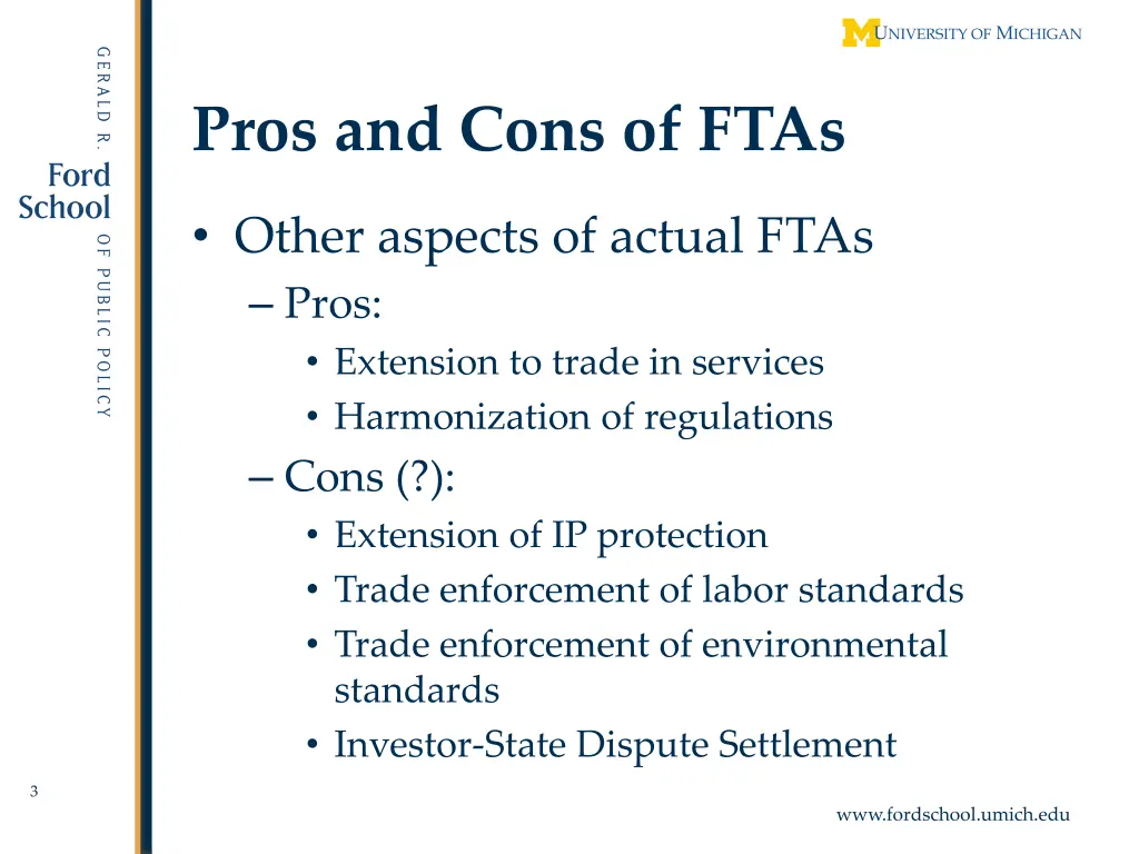 pros and cons of ftas 1