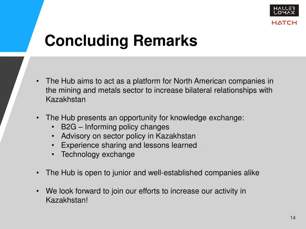 concluding remarks