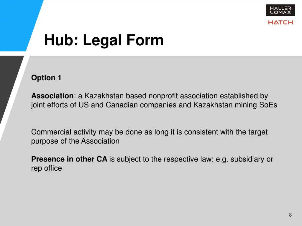 hub legal form