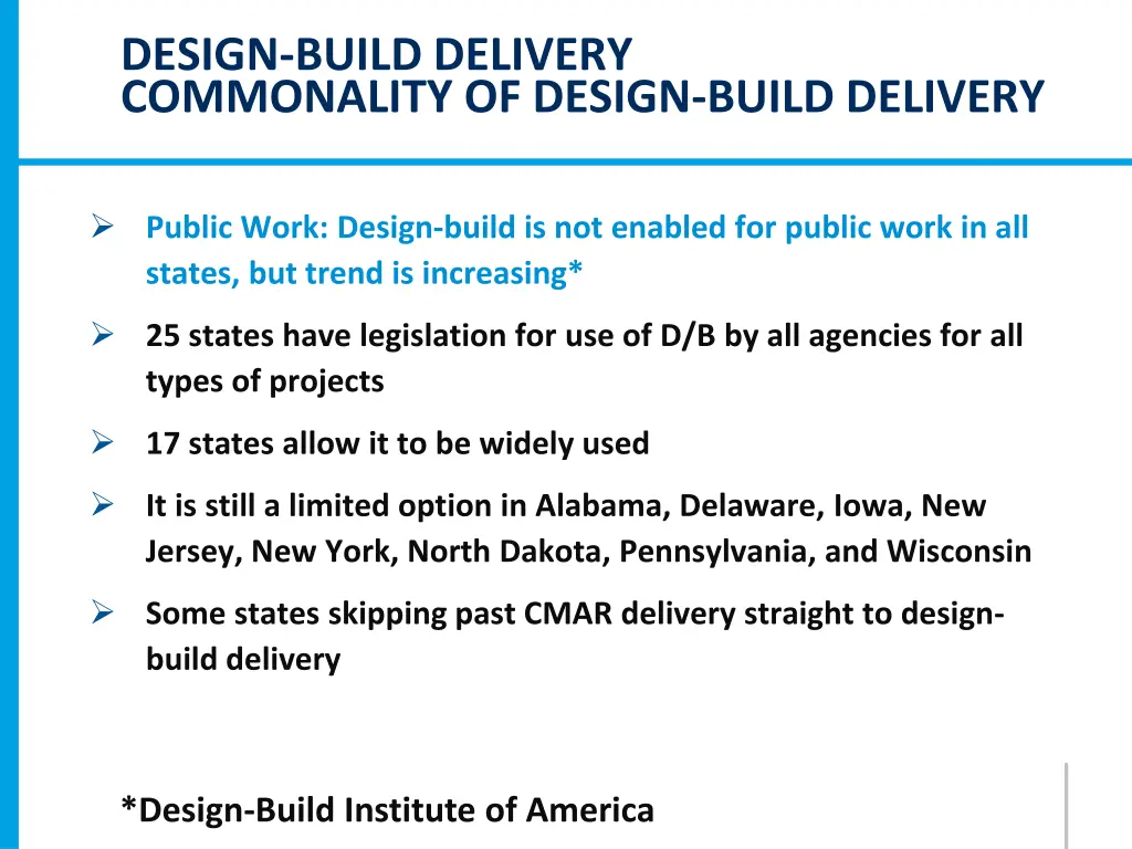design build delivery commonality of design build 1