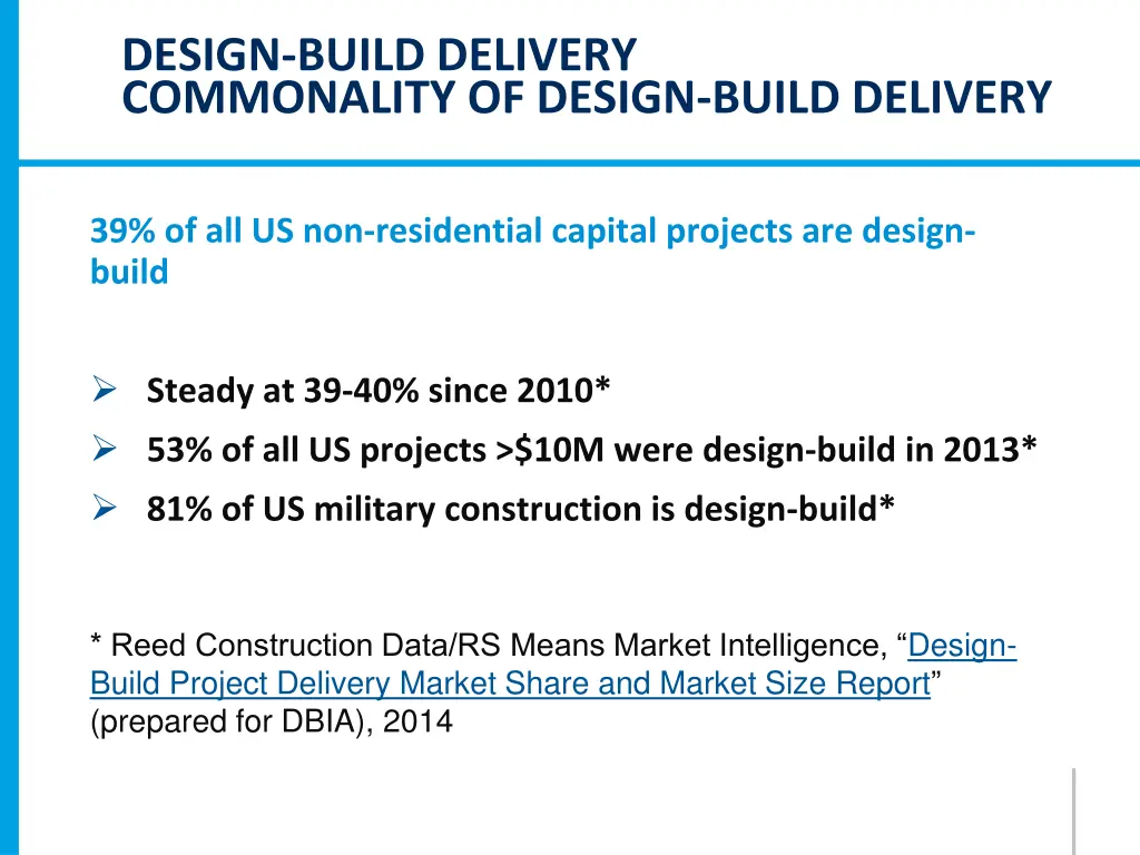 design build delivery commonality of design build