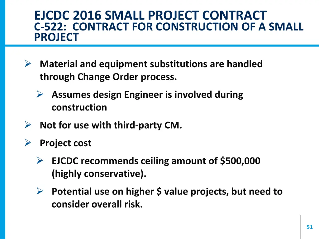 ejcdc 2016 small project contract c 522 contract 3